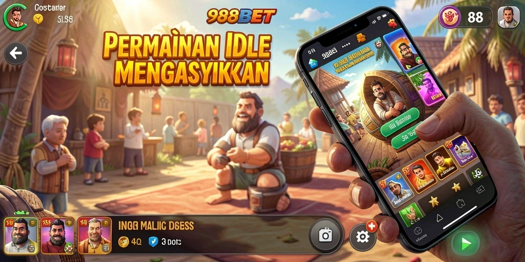 Screenshot utama 988BET menampilkan gameplay Idle yang menarik.