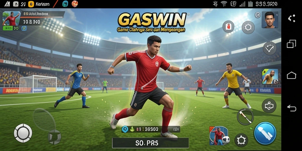 Tampilan gameplay GASWIN yang menarik dan dinamis dalam olahraga.