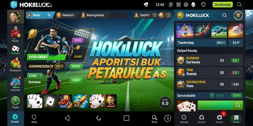 Tampilan gameplay menarik dari HOKILUCK yang penuh aksi.