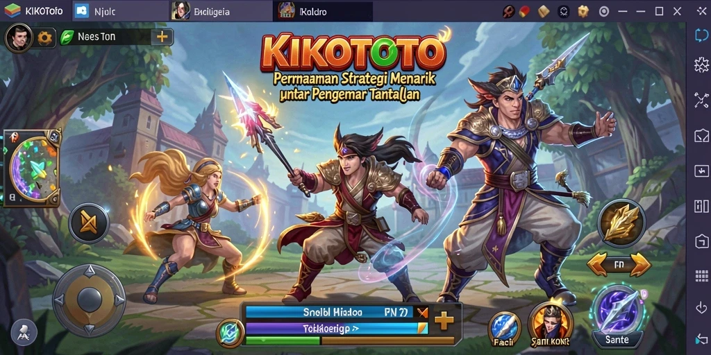 Tampilan gameplay KIKOTOTO yang menegangkan dan penuh strategi.
