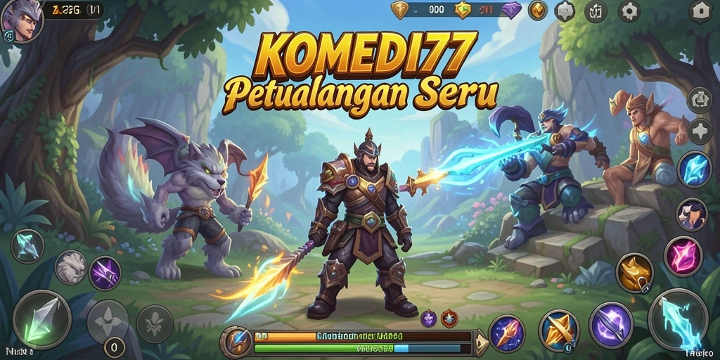 Screenshot gameplay KOMEDI77 menampilkan aksi seru dalam dunia ARPG.