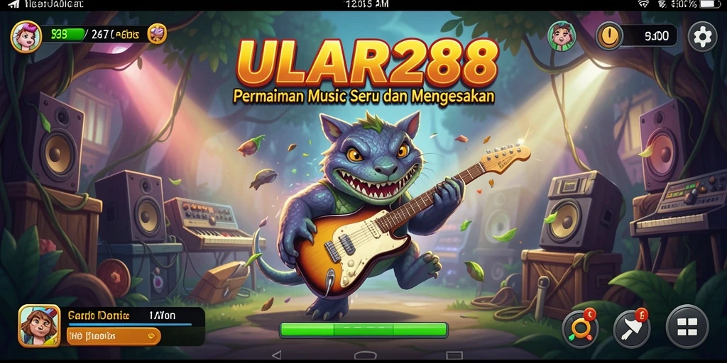Tampilan antarmuka yang menarik dan gameplay musik yang seru.