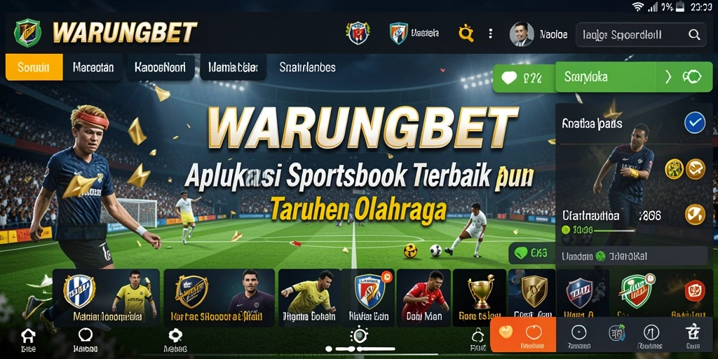 Tampilan antarmuka pengguna aplikasi WARUNGBET yang menarik saat bertaruh.